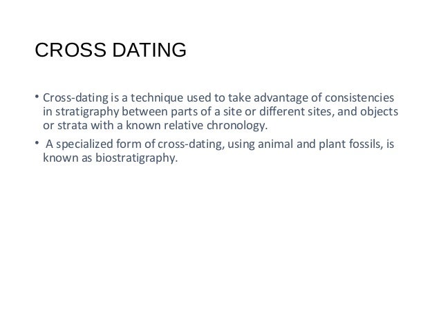 Definition of 'cross-dating'